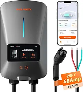 5. WOLFBOX 48 Amp Level 2 EV Charger