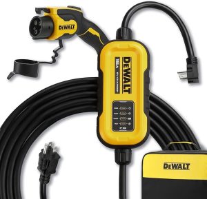 5. DEWALT NEMA 6-20 Level 1 & 2 EV Charger