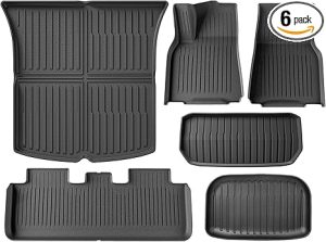 2. Autocessking Floor Mats for Tesla Model Y