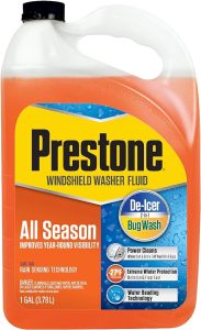 4. Prestone AS658 Deluxe 2-in-1 Windshield Washer Fluid