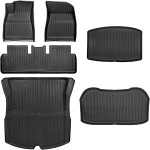 5. Weize Floor Mats for Tesla Model 3 Highland