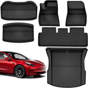 6. ALIESTFDNO Floor Mats for Tesla Model 3 Highland